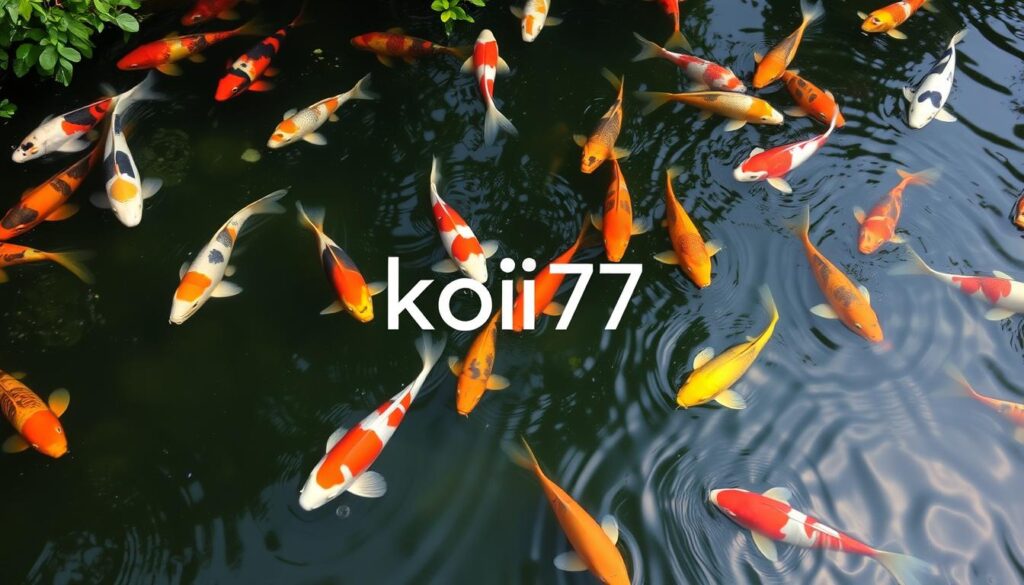 ikan koi77 dalam kolam